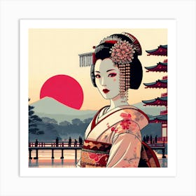 Geishaart133 Art Print