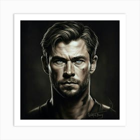 Chris Hemsworth 2 Art Print