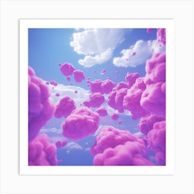 Pink Clouds In The Sky Art Print