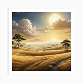 Landscape Painting 33 Art Print