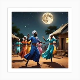 African Dancers 5 Art Print