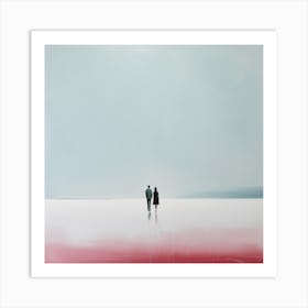 'Two People Walking' Art Print