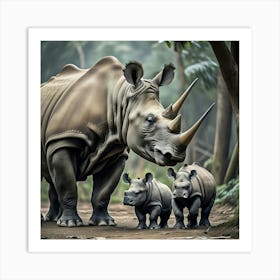 Rhinoceros 1 Art Print