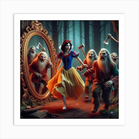 Snow White And The Seven Dwarfs 6 Art Print