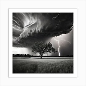 Lightning In The Sky 21 Art Print