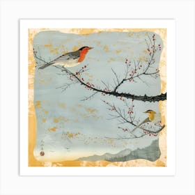 Birds. The Poem Of The Fluttering Seasons [鳥たち: 羽ばたく季節の詩] (III) Art Print