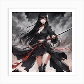 Samurai Girl 9 Art Print