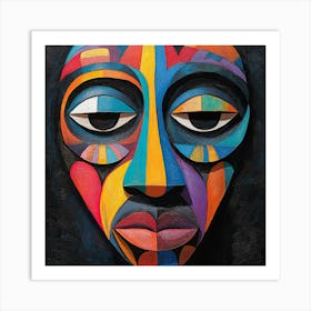 African Face Art Print