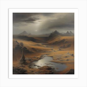 Moor stream Art Print