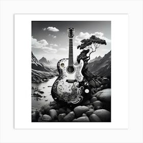 Yin and Yang in Guitar Harmony 23 Art Print