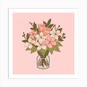 Flowers In A Vase 3 Art Print