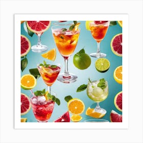 Cocktail Party 4 Art Print