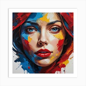 Face Of A Woman Art Print