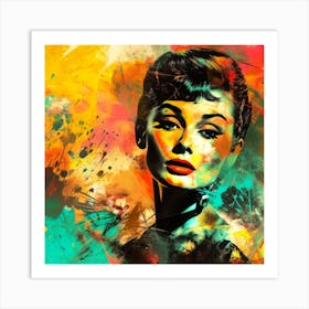 Audrey Hepburn Young - Movie Star Style Art Print