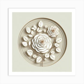 Minimalist, Flower of Roses 5 Art Print