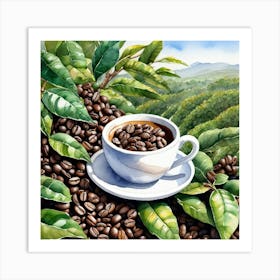 Coffee Beans 224 Art Print