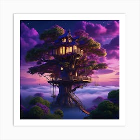 Tree House Art Print