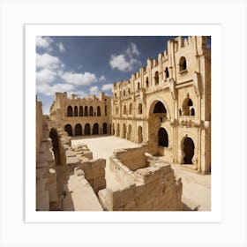 Courtyard Of An Ancient City Art Print