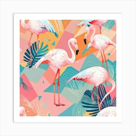 Flamingos 5 Art Print