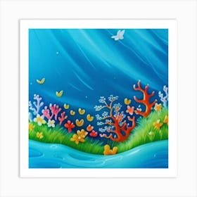 Seascape Painting Art Print