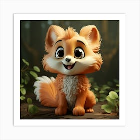 Cute Fox 134 Art Print