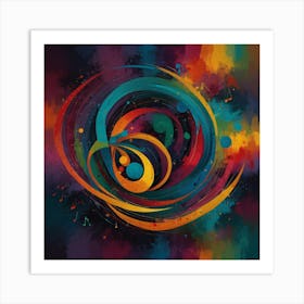 Abstract Representation Of A Musical Composition 2 Art Print