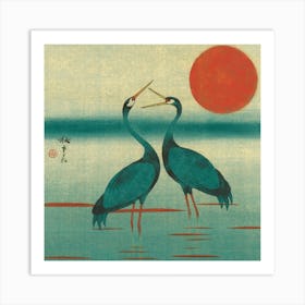 Herons Art Print