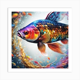 Koi Fish Art Print