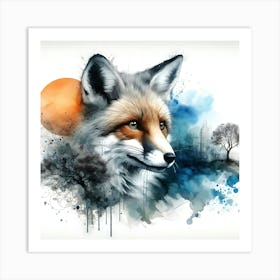 Wild Animal Illustration 328 Art Print