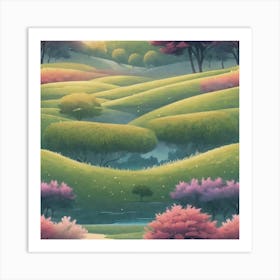 Landscape Painting 42 Art Print