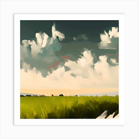 Painted Clouds 2 Art Print