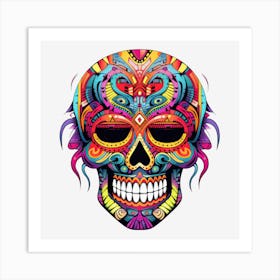 Day Of The Dead Skull 1 Art Print