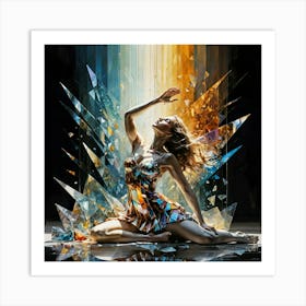 Dancer In Glass Art Print