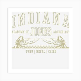 Indiana Jones Academy Of Archeology Art Print