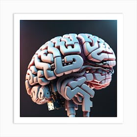 Brain Of A Robot 4 Art Print