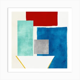 Abstract Geometric Modern Shapes Art Print