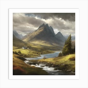 Highland View Art Print Art Print