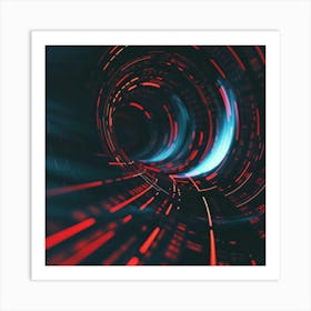 Abstract Abstract Image Of A Tunnel Art Print