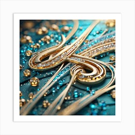 Gold And Diamonds Art Print