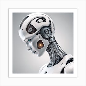 Portrait Of A Robot 41 Art Print