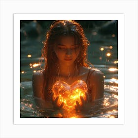 Heart Of Fire Art Print