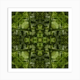 Abstract Green Pattern Art Print