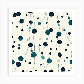 Blue Dots 4 Art Print