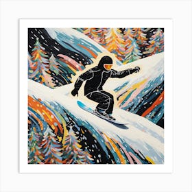 Snowboarder Art Print