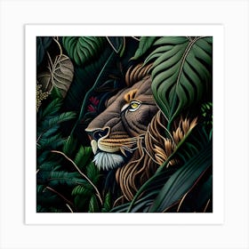 Junglelion Art Print