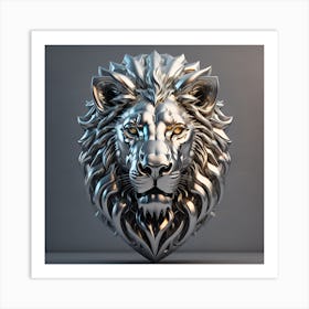 Lion Head Art Print