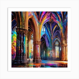 Cathedral Of Light 2 Art Print