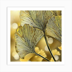 Ginkgo Leaves 36 Art Print