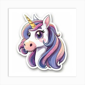 Unicorn Sticker 2 Art Print