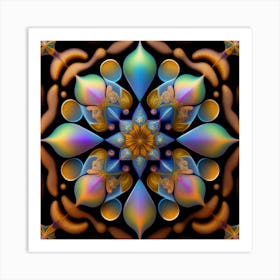 Fractal Mandala Art Print